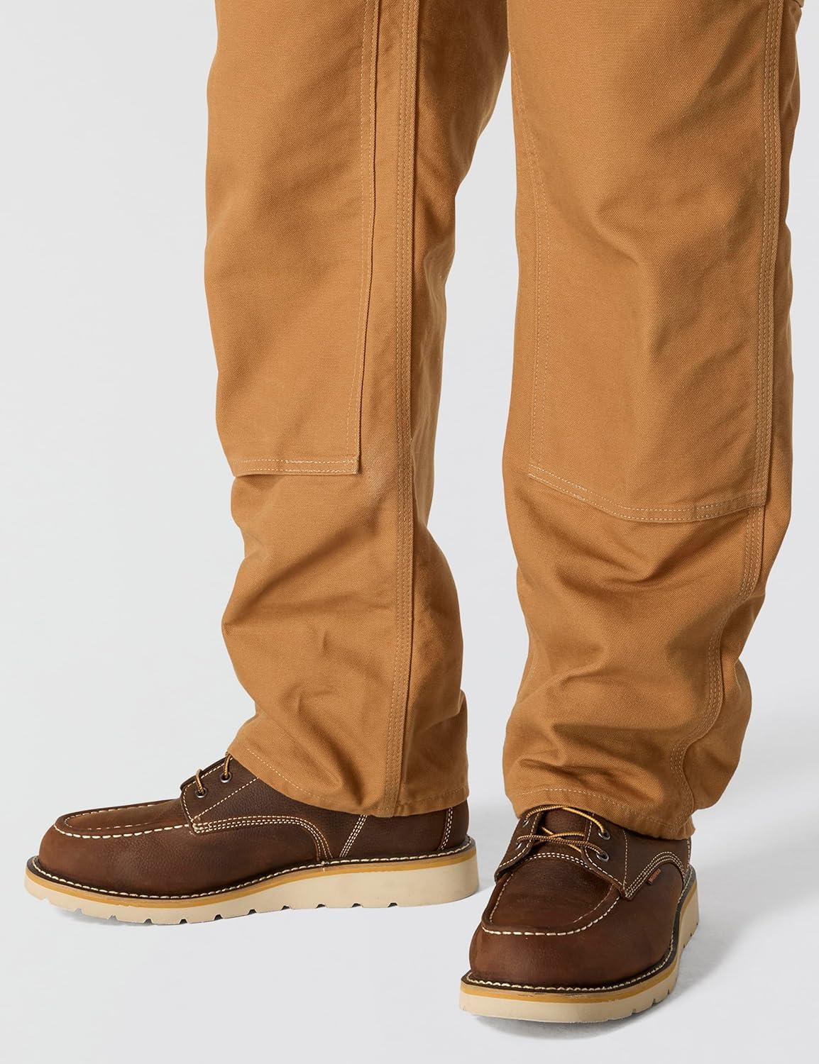 imageCarhartt Mens B01 Loose Straight Firm Duck DoubleFront DungareeCarhartt Brown