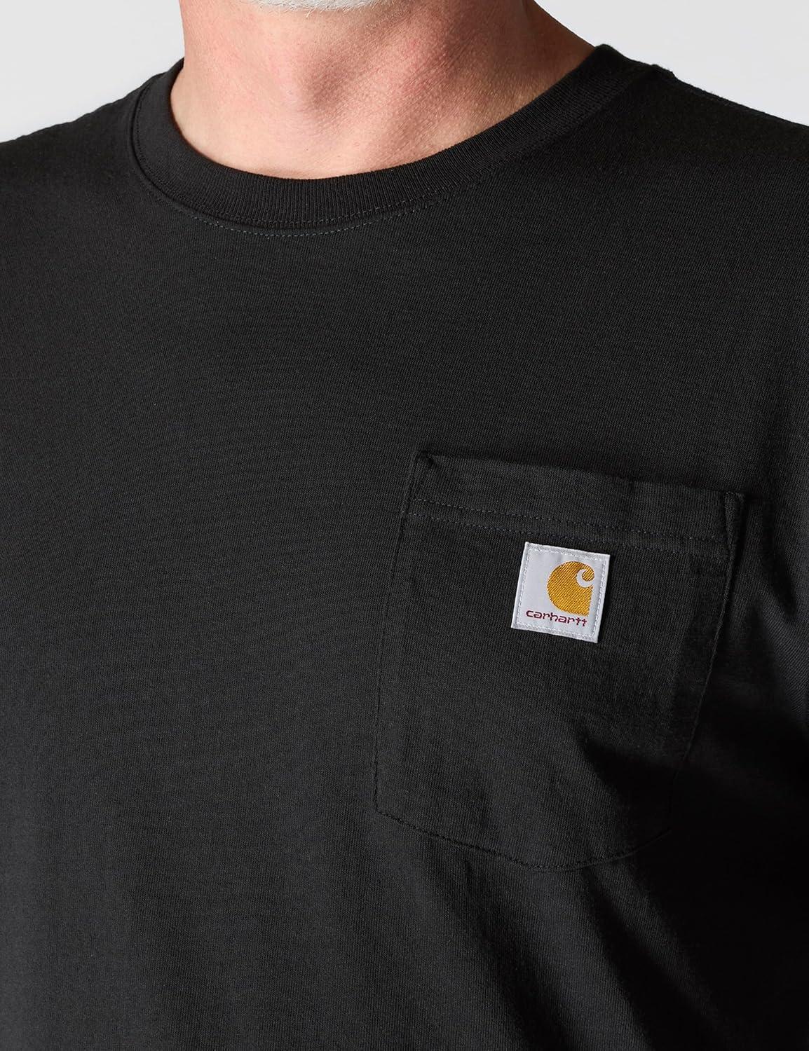 imageCarhartt Mens Loose Fit Heavyweight ShortSleeve Pocket TShirtBlack