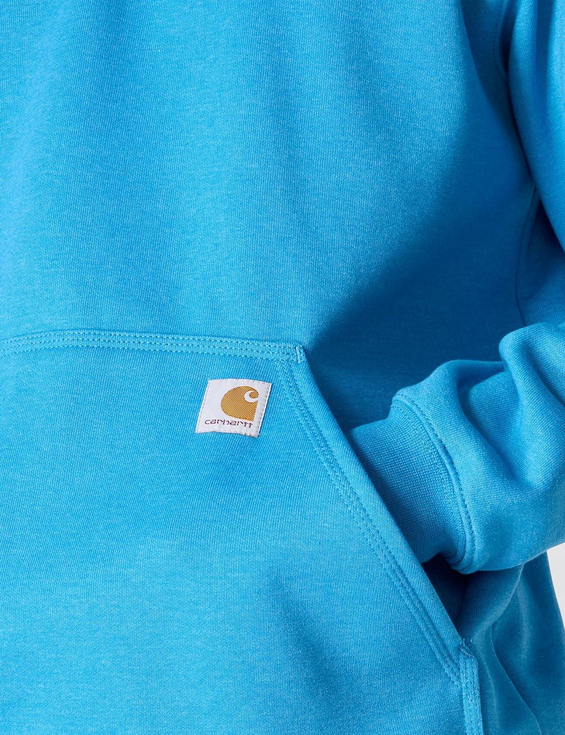 imageCarhartt Mens Loose Fit Midweight Logo Sleeve Graphic SweatshirtHorizon Blue Heather