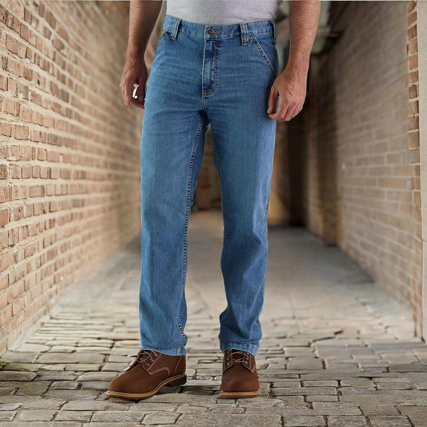 imageCarhartt Mens Rugged Flex Relaxed Fit Utility JeanHoughton