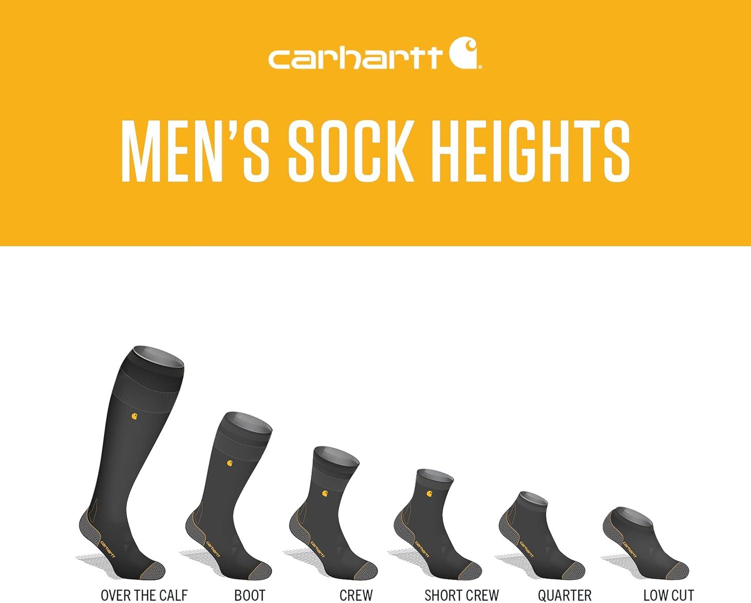 imageCarhartt Mens SC4223M Force Midweight Crew Sock 3PackBlack