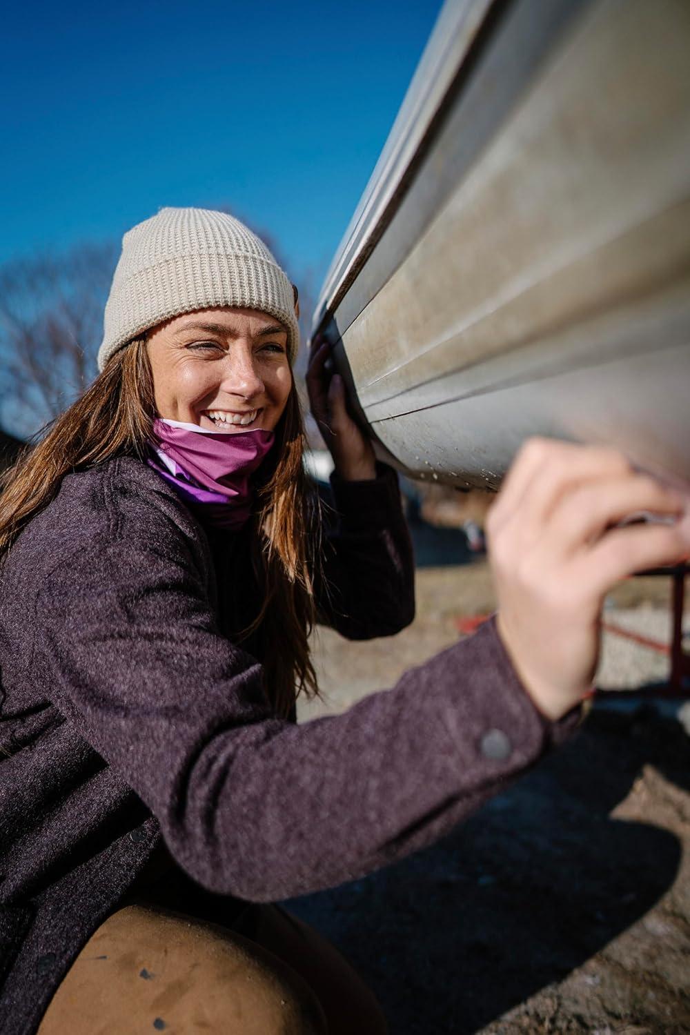 imageCarhartt Mens UP0271U Force Sun Defender AllSeason Neck GaiterMountain PrintwoodroseEggplant