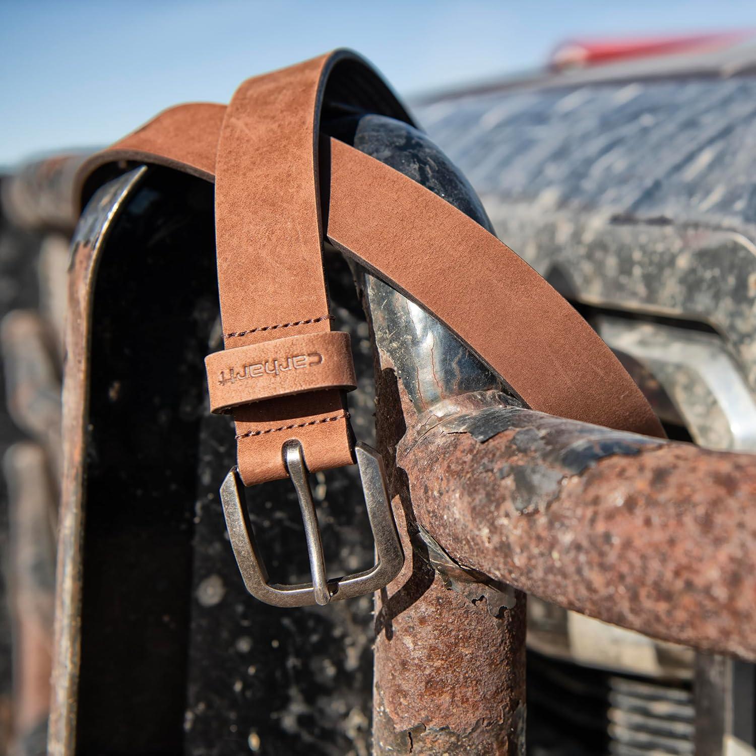 imageCarhartt Womens Casual Rugged Belts Available in Multiple Styles Colors ampamp SizesSaddle Leather Belt Black