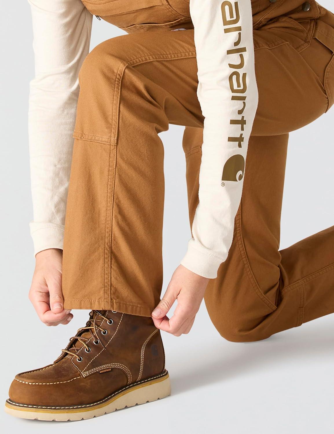 imageCarhartt Womens Crawford Double Front Bib OverallsCarhartt Brown