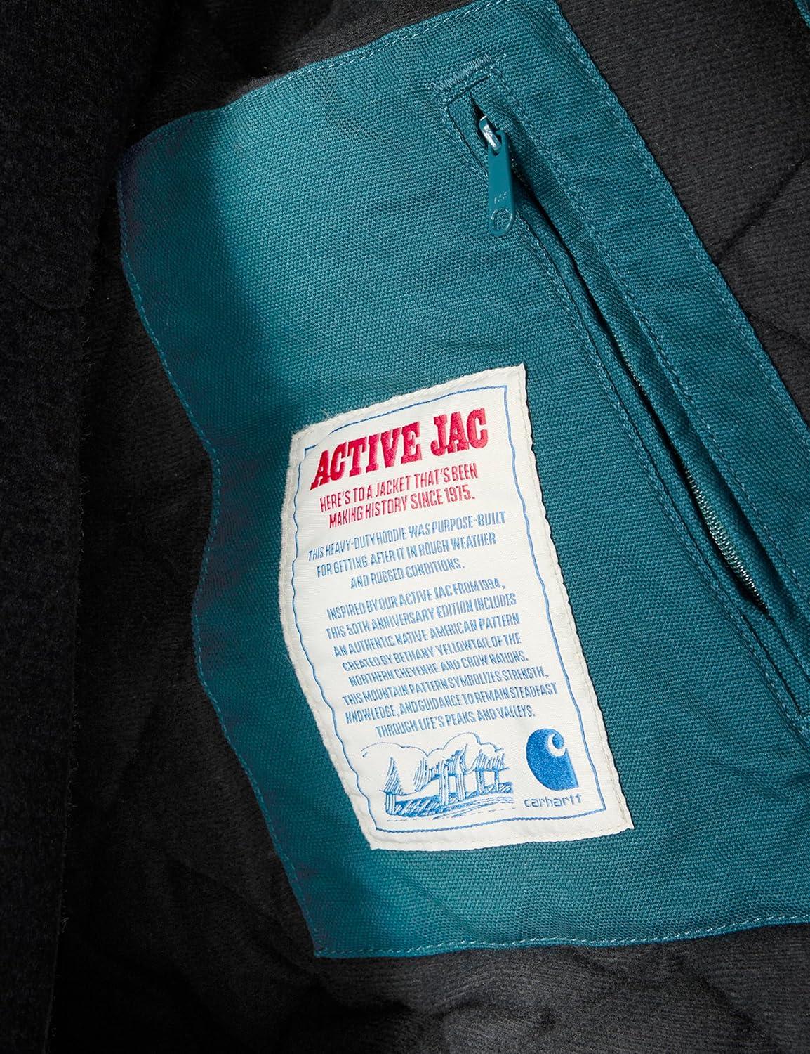 imageCarhartt mens Montana Loose Fit Washed Duck Active JacGreenstone