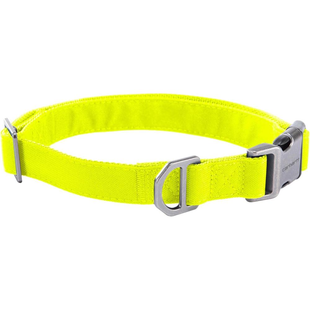 imageCarhartt Gear P0000568 Field Dog Collar Medium Carhartt BrownBright Lime