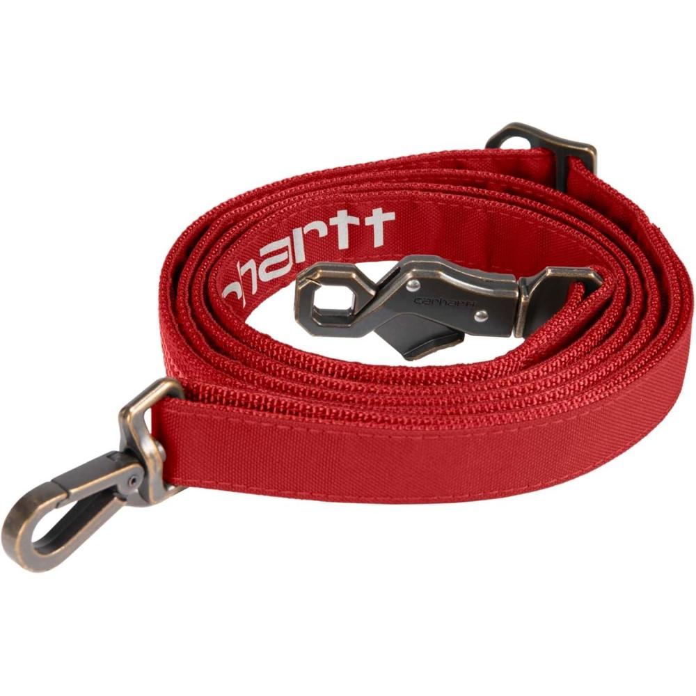 imageCarhartt Gear P0000569 Field Dog Leash Large Carhartt BrownIndustry Red