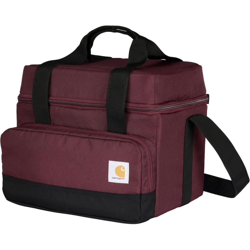 imageCarhartt Insulated Two Compartment Cooler Durable Water Repellent Material WFront Zippered Pocket for Camping Beach ampamp TravelPort