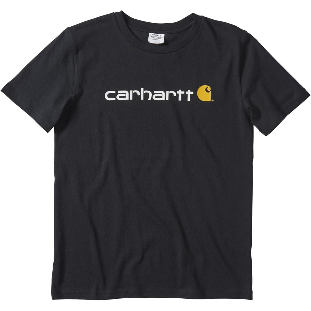 imageCarhartt Kids CA6156 ShortSleeve Logo Tee BoysCaviar Black