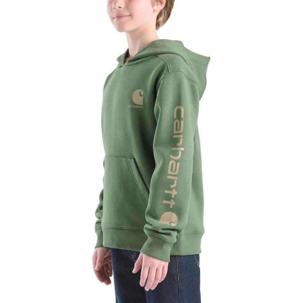 imageCarhartt Kids CA6272 LongSleeve Graphic Sweatshirt BoysBronze Green