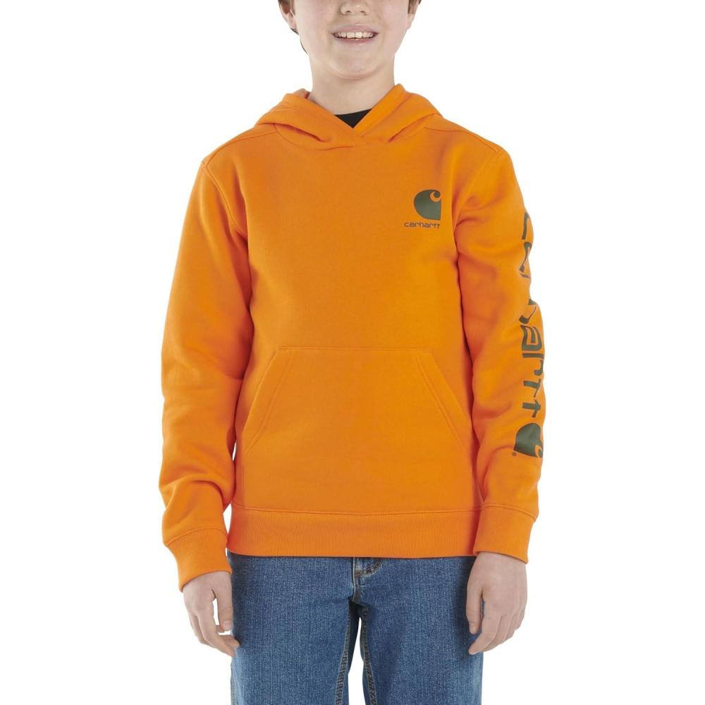 imageCarhartt Kids CA6272 LongSleeve Graphic Sweatshirt BoysExotic Orange