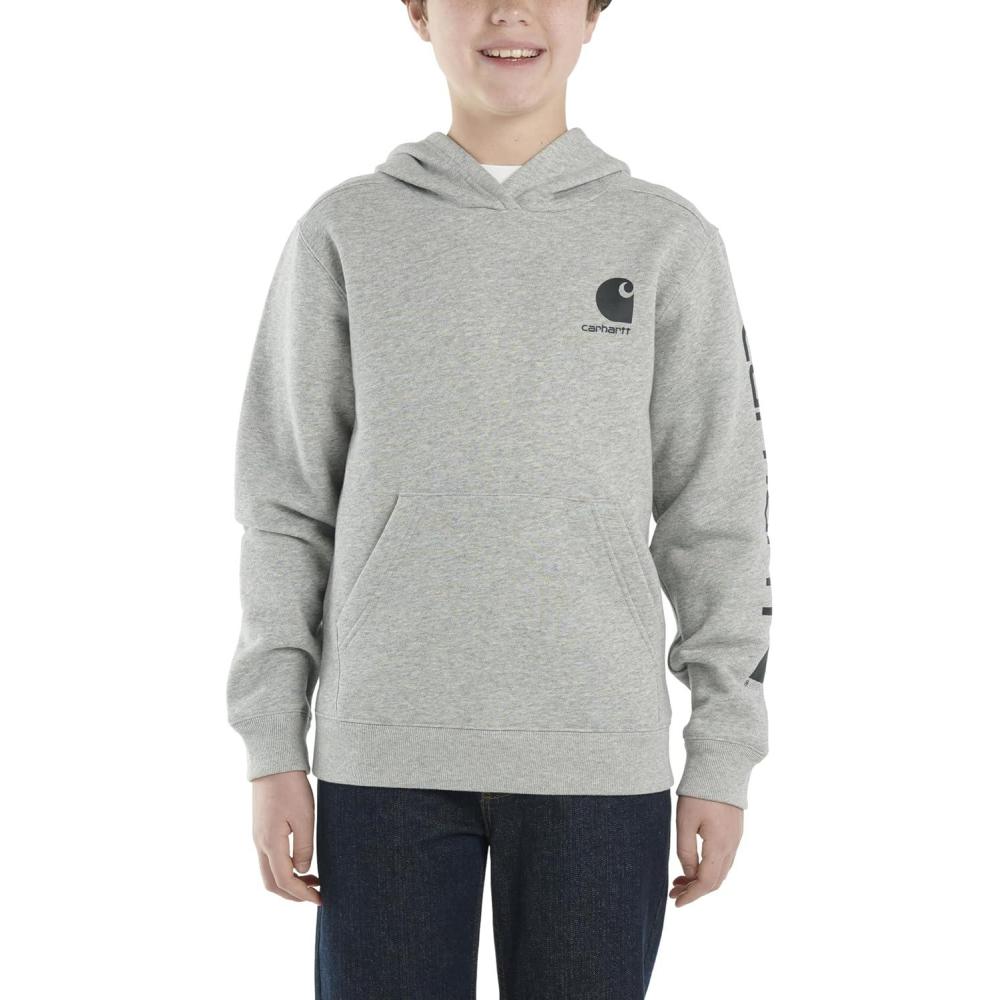 imageCarhartt Kids CA6272 LongSleeve Graphic Sweatshirt BoysGrey Heather
