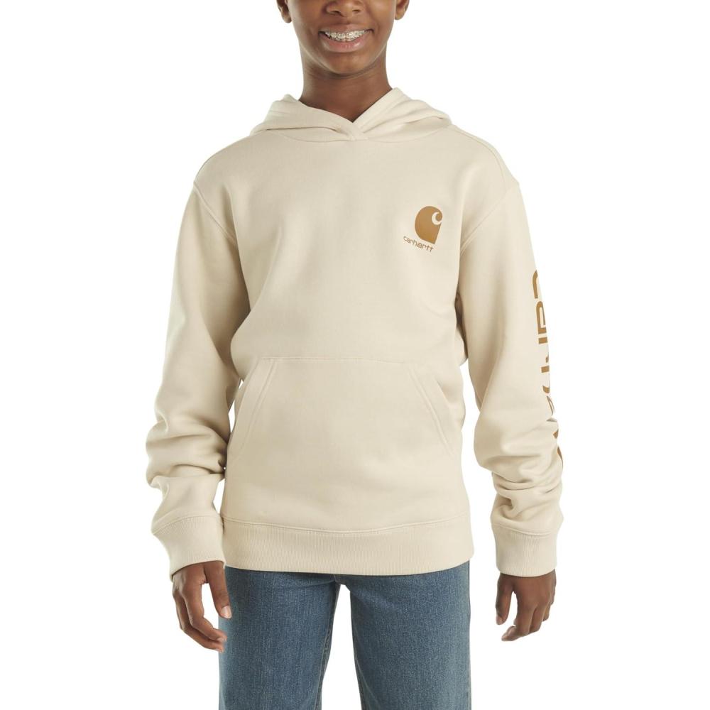 imageCarhartt Kids CA6272 LongSleeve Graphic Sweatshirt  BoysLight Malt Beige