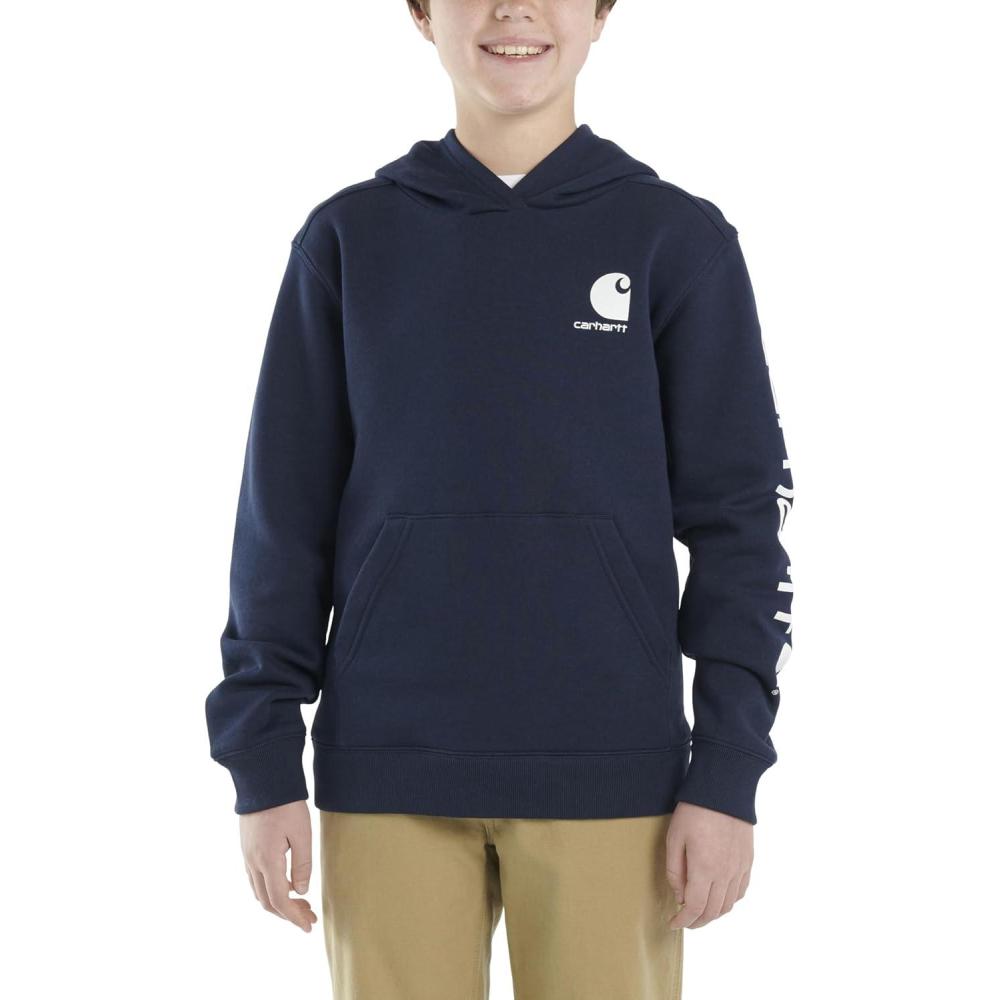 imageCarhartt Kids CA6272 LongSleeve Graphic Sweatshirt BoysNavy Blazer