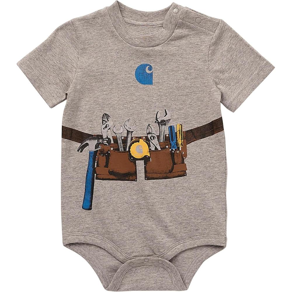 imageCarhartt Kids CA6500 ShortSleeve Toolbelt Bodysuit BoysGrey