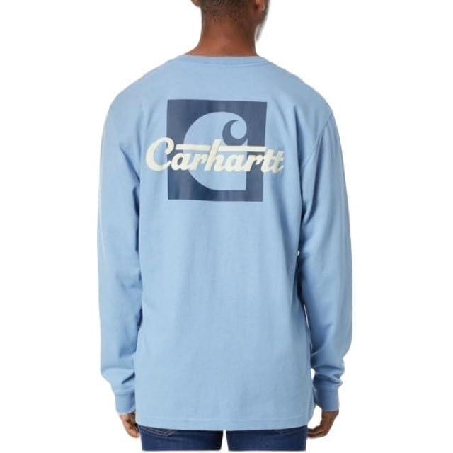 imageCarhartt Kids CA6619 LongSleeve Graphic Pocket TShirtPastel Turquois