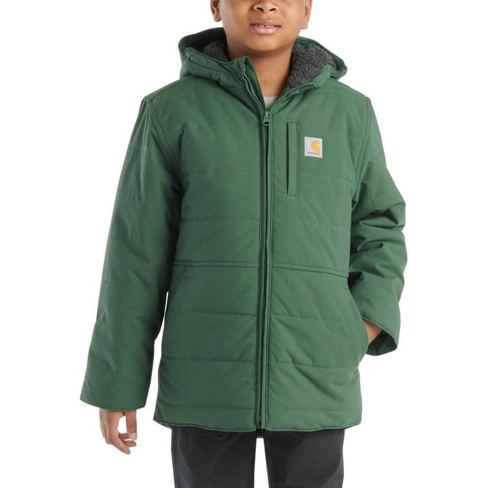 imageCarhartt Kids CP8582 Montana Insulated Hooded Jacket BoysCilantro