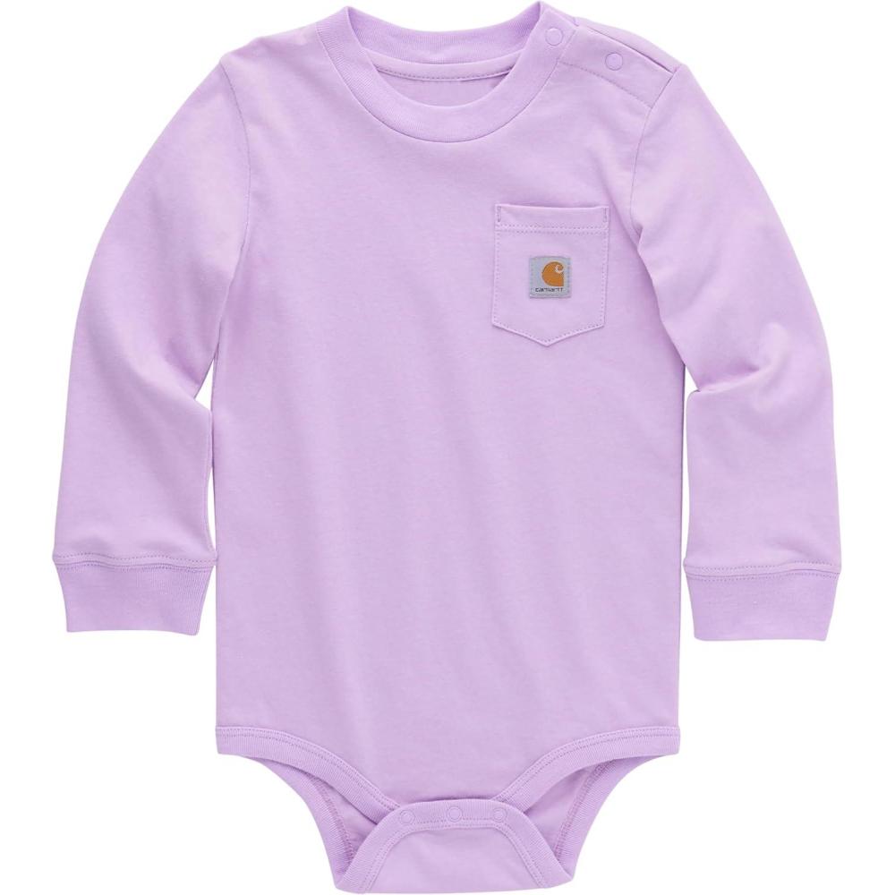 imageCarhartt LongSleeve Pocket BodysuitCrocus Petal Light Purple