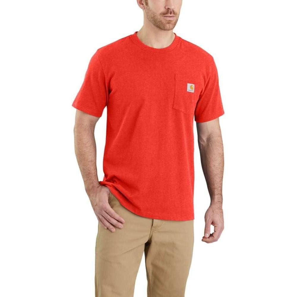 imageCarhartt Mens 103296 Relaxed Fit Workwear Pocket TShirtCurrant Heather