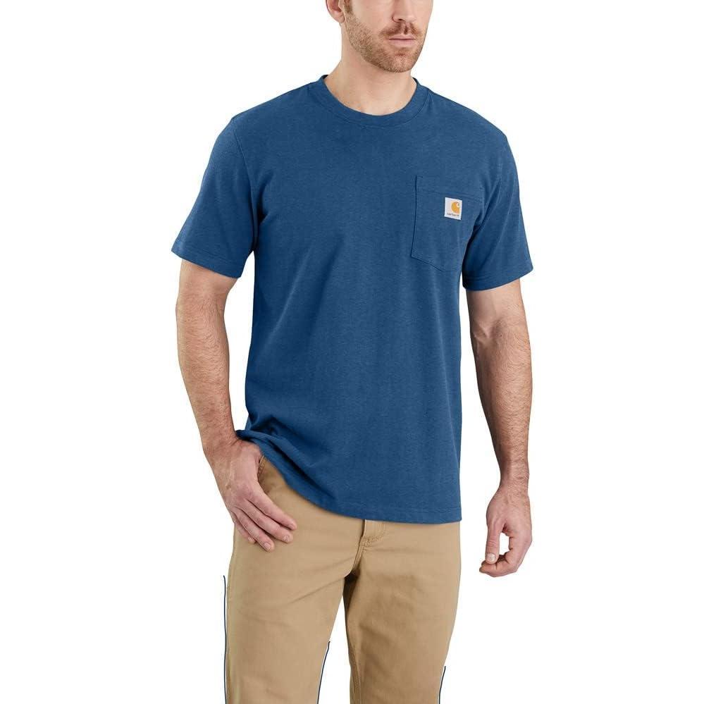 imageCarhartt Mens 103296 Relaxed Fit Workwear Pocket TShirtLakeshore Mottled