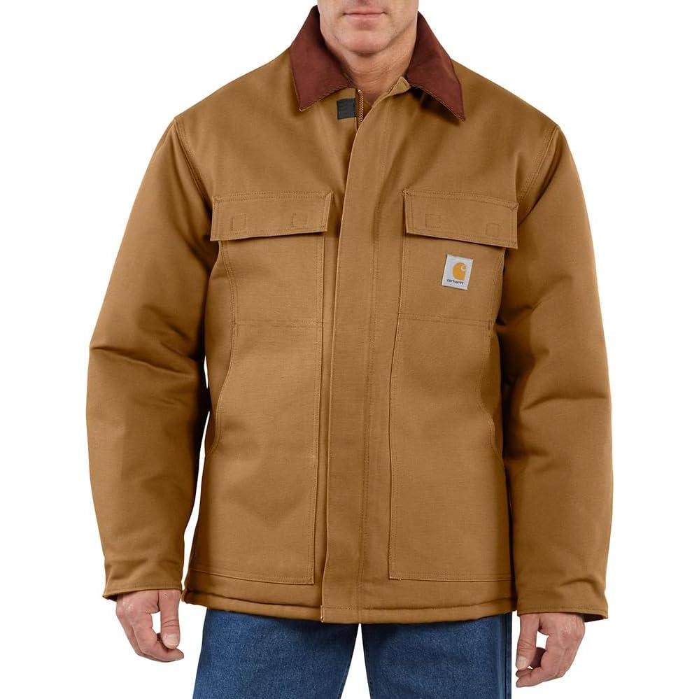 imageCarhartt Mens C003 Loose Fit Firm Duck Insulated Traditional CoatCarhartt Brown