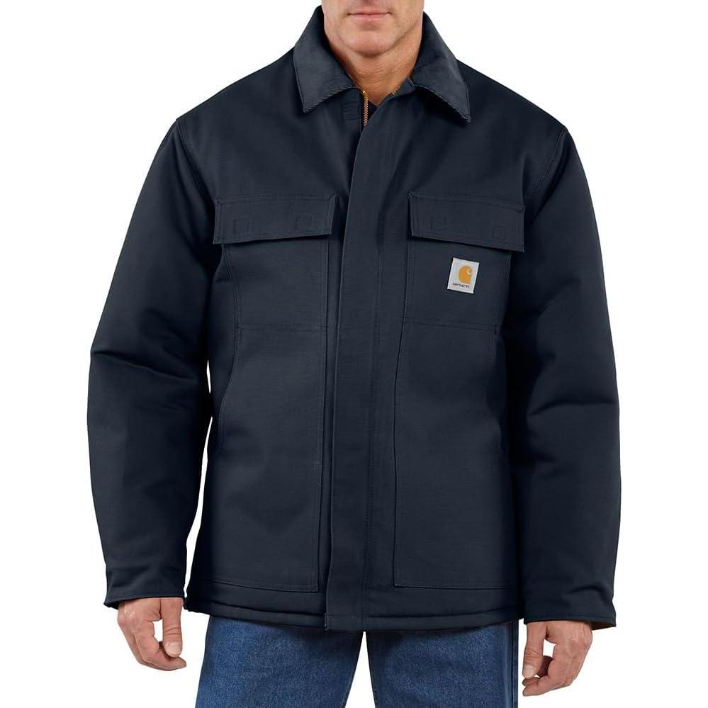 imageCarhartt Mens C003 Loose Fit Firm Duck Insulated Traditional CoatDark Navy