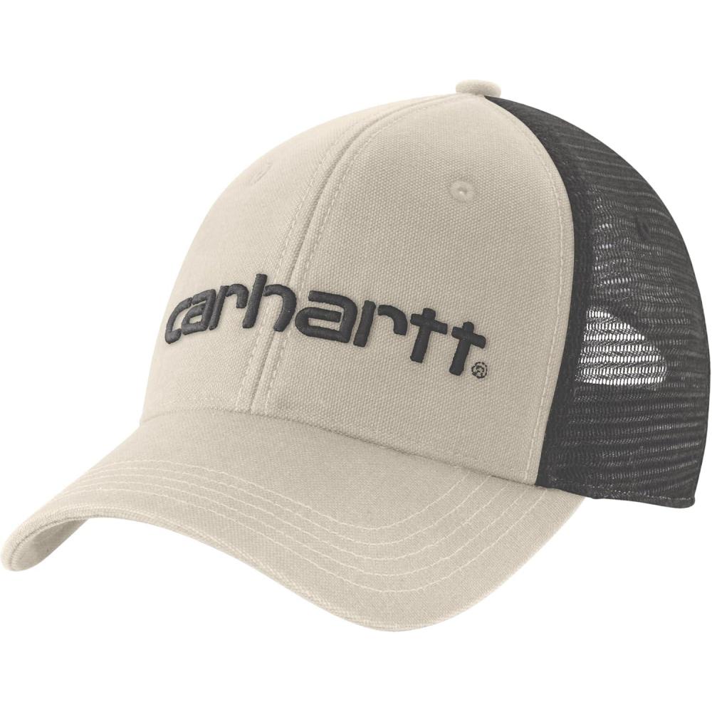 imageCarhartt Mens Canvas MeshBack Logo Graphic CapChalk