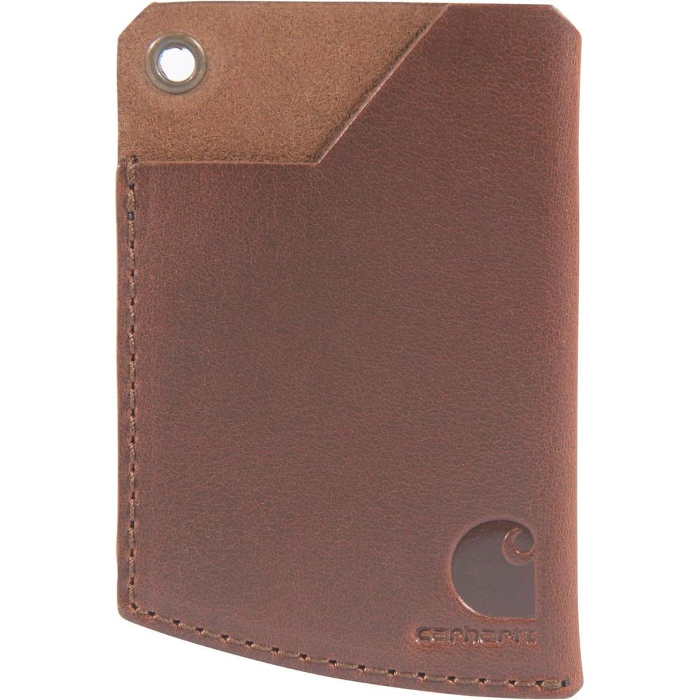 imageCarhartt Mens Craftsman Leather Wallets Available in Multiple Styles and ColorsBrown