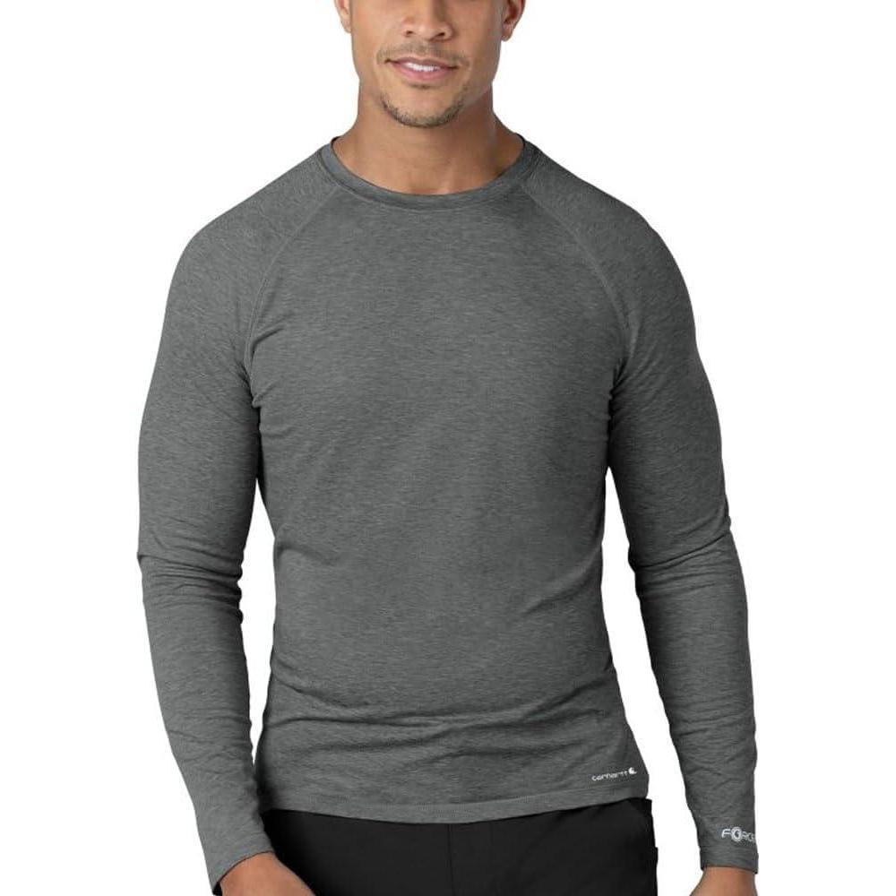 imageCarhartt Mens Force Relaxed Fit Lightweight Long Sleeve ShirtPewter Heather