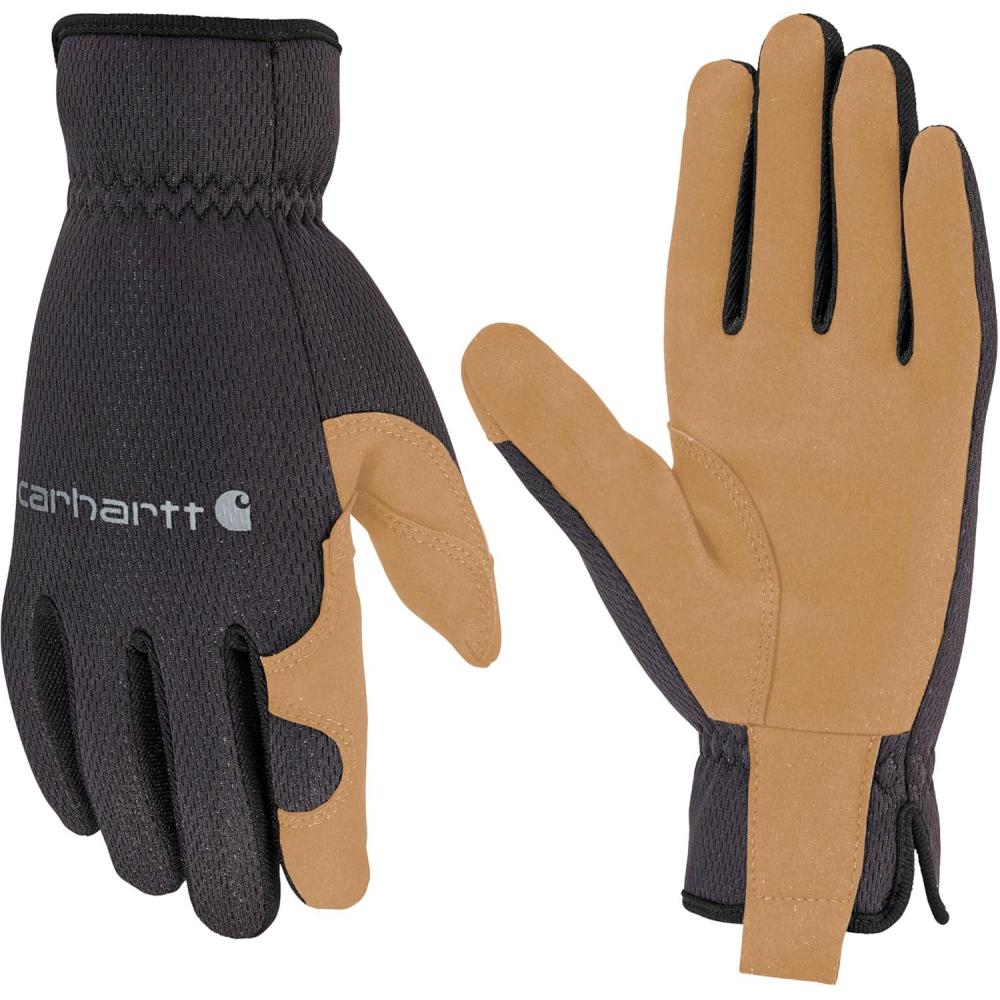imageCarhartt Mens GD0794M High Dexterity Open Cuff GloveBlack Barley
