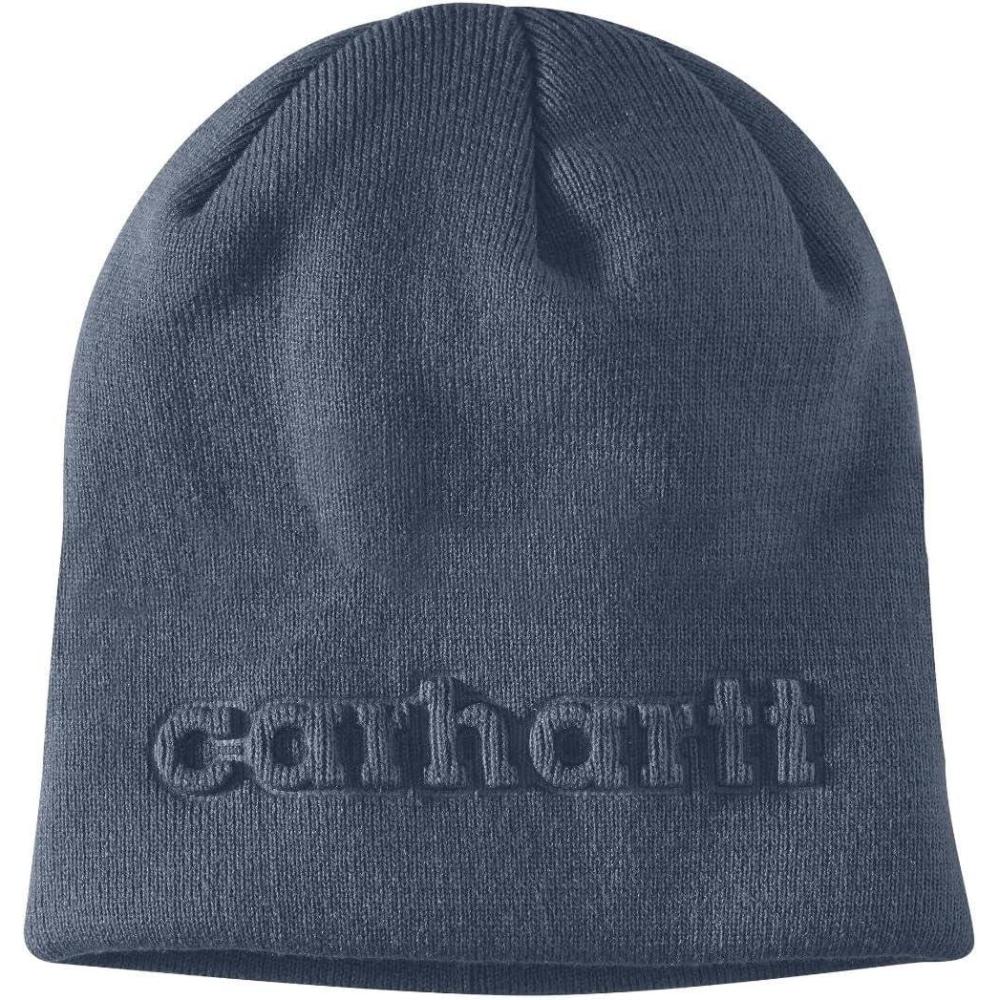 imageCarhartt Mens Knit Embossed BeanieBluestone