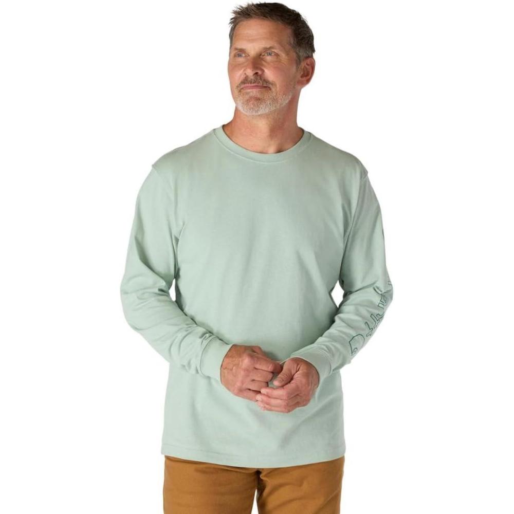 imageCarhartt Mens Loose Fit Heavyweight Longsleeve Logo Sleeve Graphic TshirtSeabrook