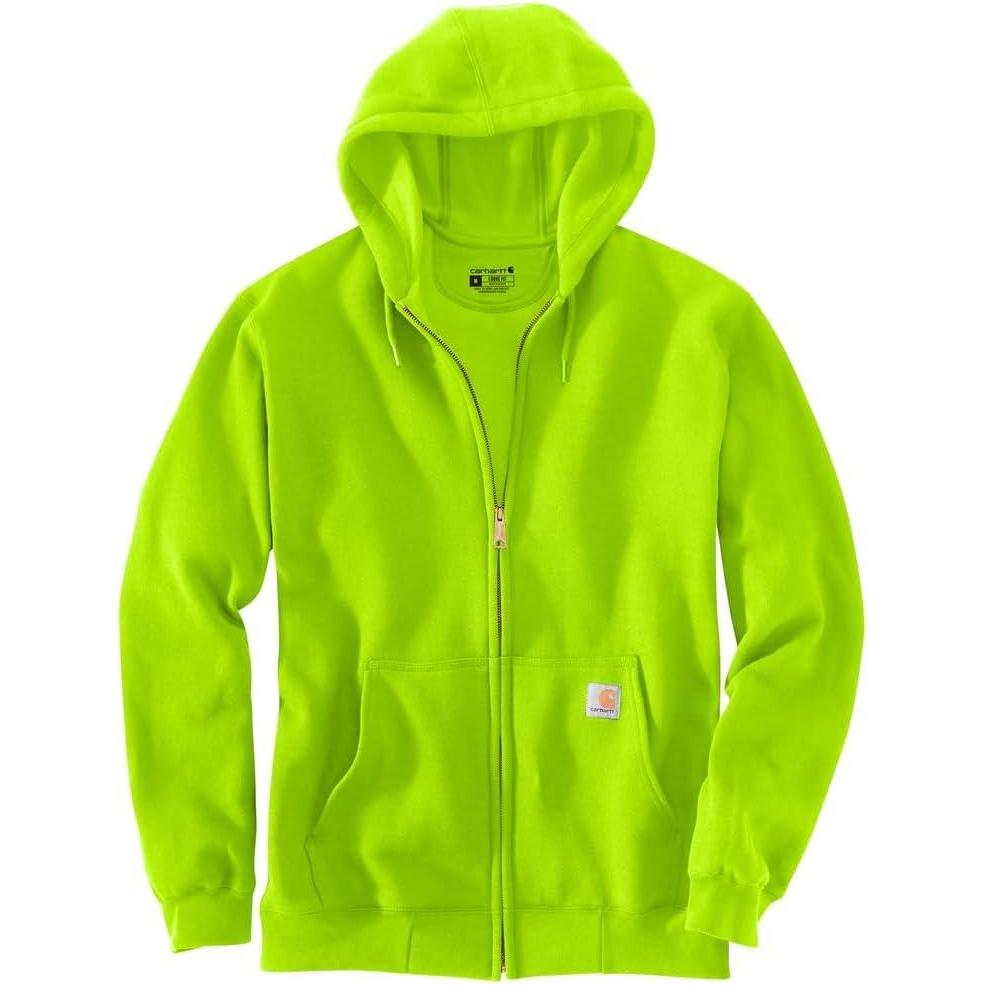 imageCarhartt Mens Loose Fit Midweight FullZip SweatshirtBrite Lime