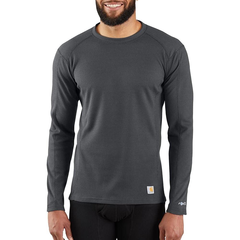 imageCarhartt Mens MBL113 Base Force Midweight Base Layer Classic CrewShadow