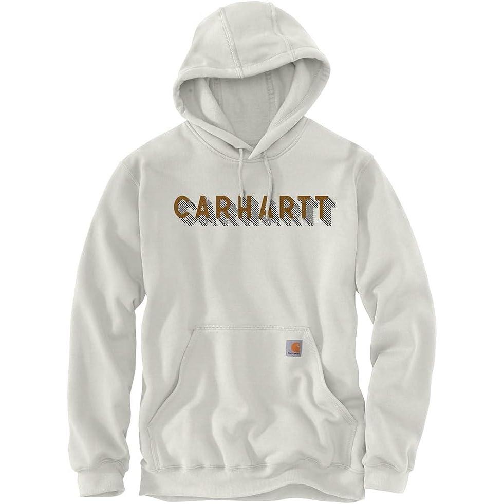 imageCarhartt Mens Rain Defender Loose Fit Midweight Logo Graphic SweatshirtMalt