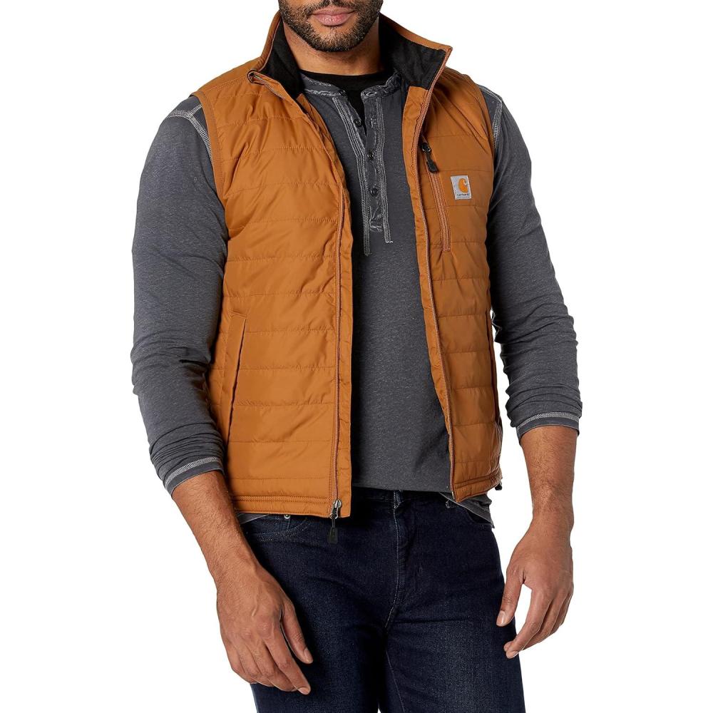 imageCarhartt Mens Rain Defender Relaxed Fit Lightweight Insulated VestCarhartt Brown