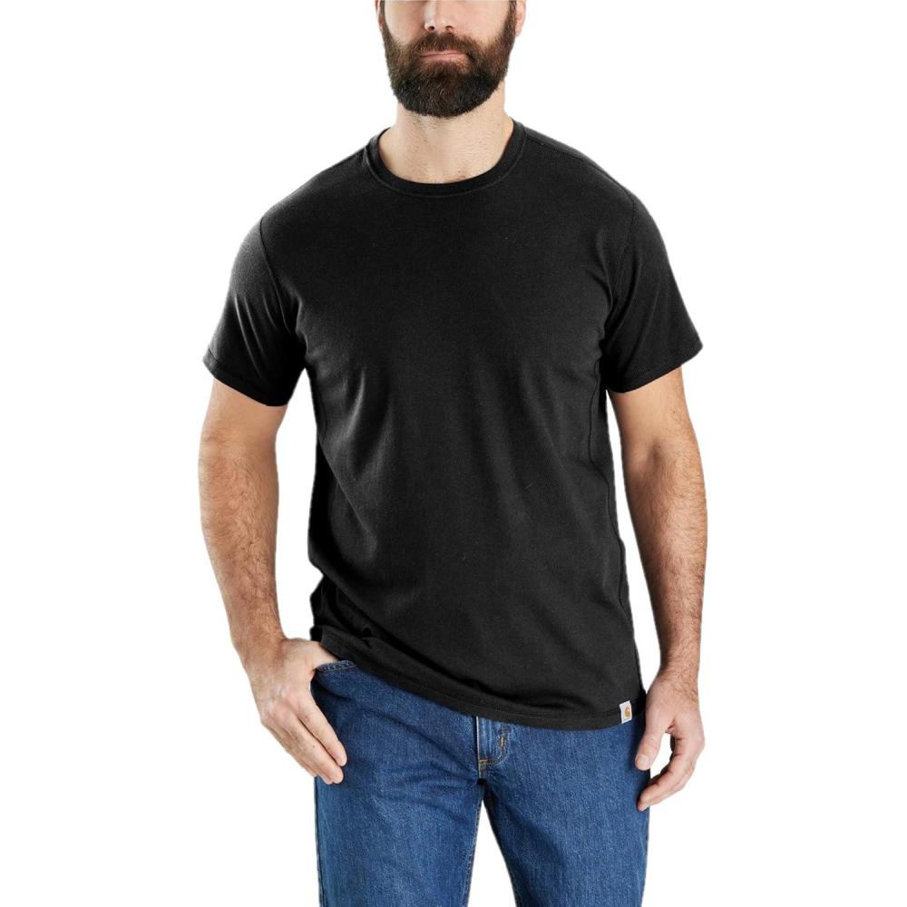 imageCarhartt Mens Relaxed Fit Lightweight ShortSleeve TShirtBlack