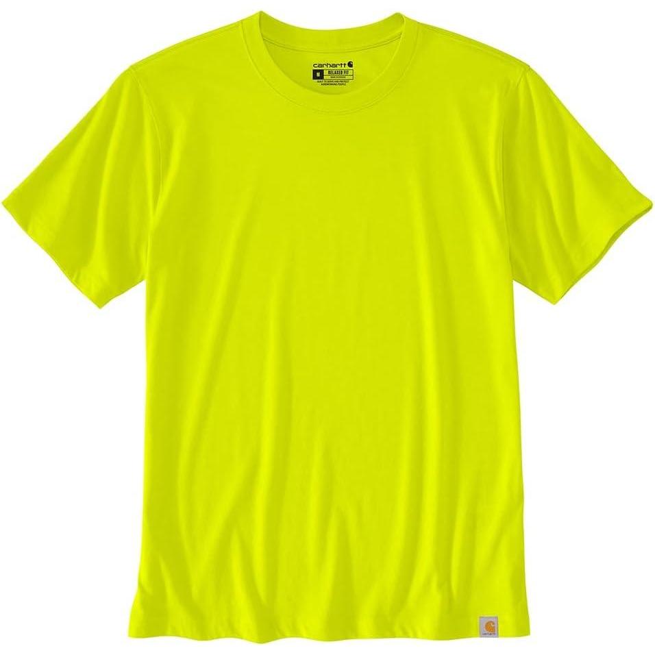 imageCarhartt Mens Relaxed Fit Lightweight ShortSleeve TShirtBrite Lime