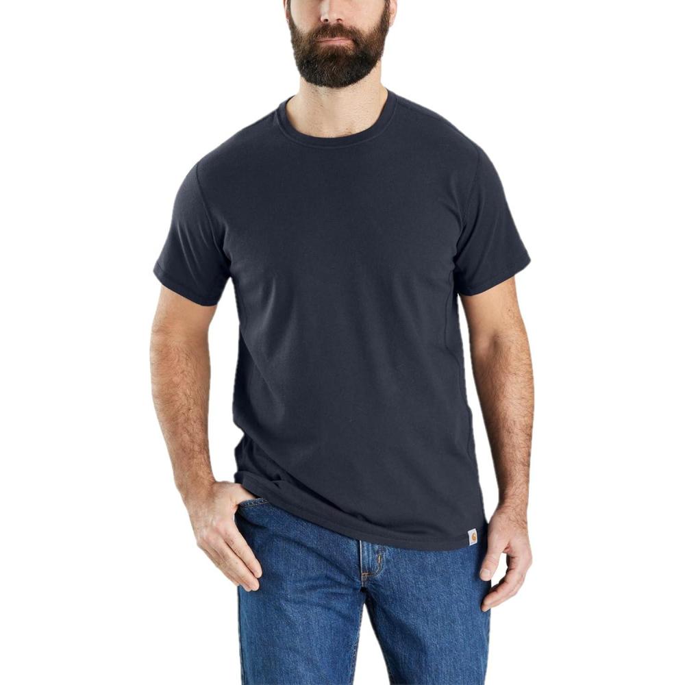 imageCarhartt Mens Relaxed Fit Lightweight ShortSleeve TShirtNavy