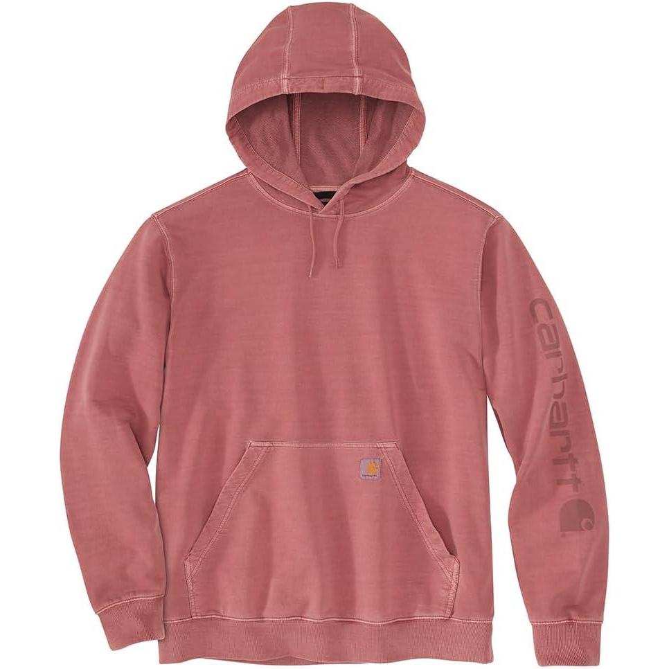 imageCarhartt Mens Relaxed Fit Midweight Garment Dyed French Terry Graphic SweatshirtApple Butter