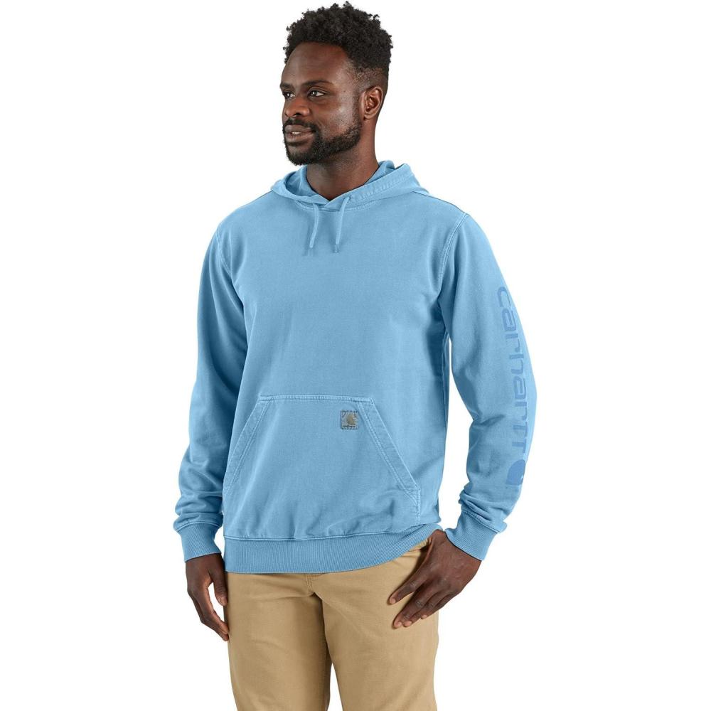 imageCarhartt Mens Relaxed Fit Midweight Garment Dyed French Terry Graphic SweatshirtFresh Water