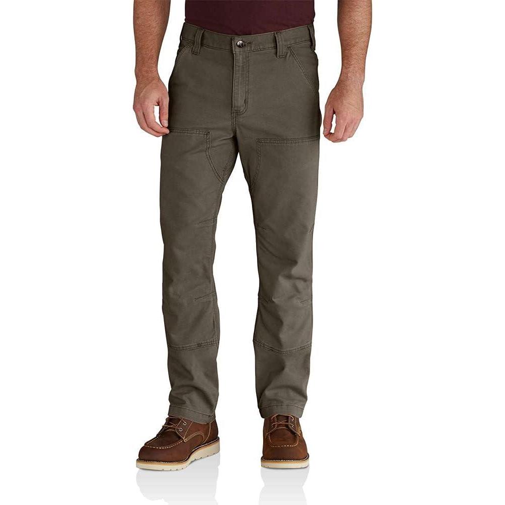 imageCarhartt Mens Relaxed Straight Rugged Flex DoubleFront Denim DungareeTarmac
