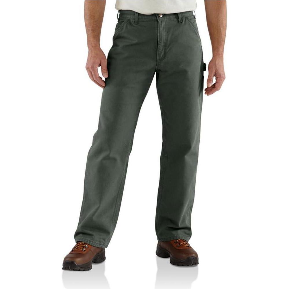 imageCarhartt Mens Relaxed Straight Twill DungareeGreen