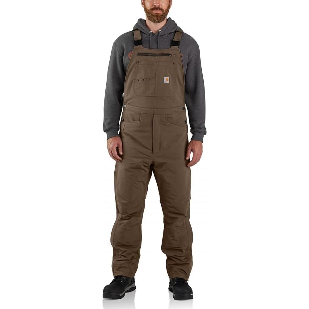 imageCarhartt Mens Super Dux Relaxed Fit Insulated Bib OverallCoffee
