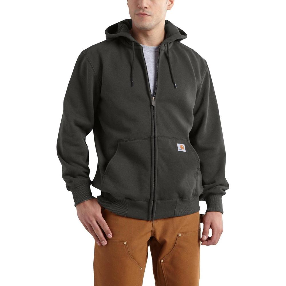 imageCarhartt Mens Tall Rain Defender Paxton Heavyweight Hooded Zip Front SweatshirtPeat