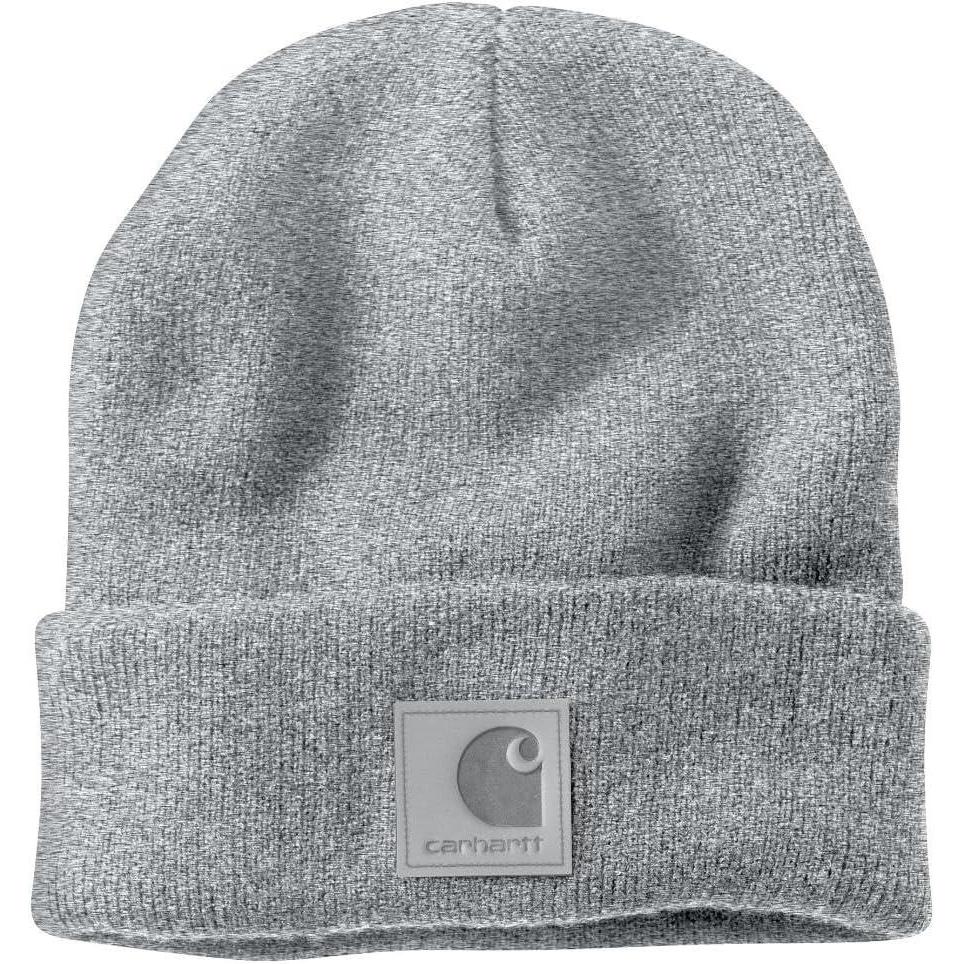 imageCarhartt Mens Tonal Patch BeanieHeather GrayGray