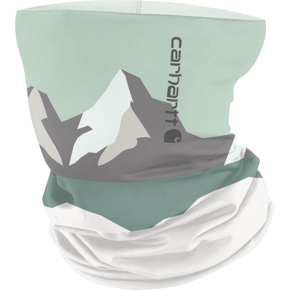 imageCarhartt Mens UP0271U Force Sun Defender AllSeason Neck GaiterMountain Printbig SkyWhite