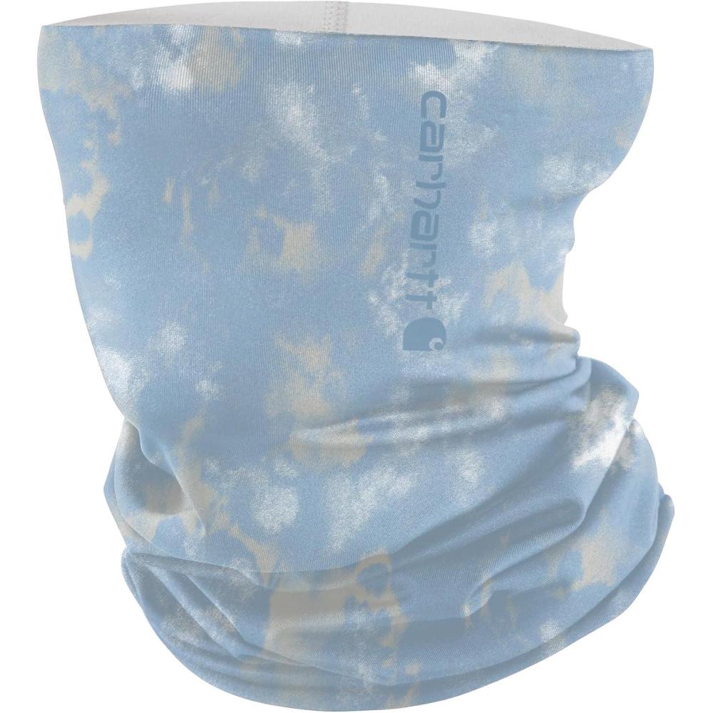 imageCarhartt Mens UP0271U Force Sun Defender AllSeason Neck GaiterWatercolor Camo Print  MoonstoneMalt