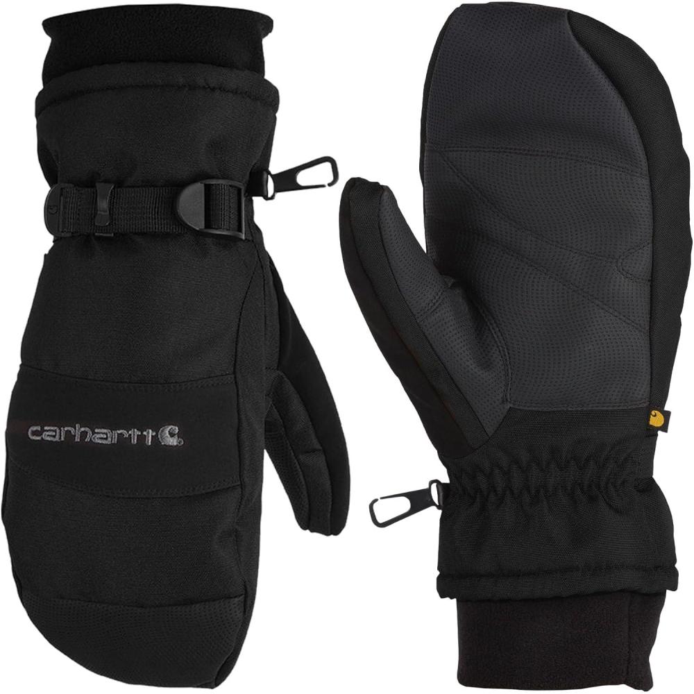 imageCarhartt Mens Waterproof Insulated Knit Cuff MittenBlack
