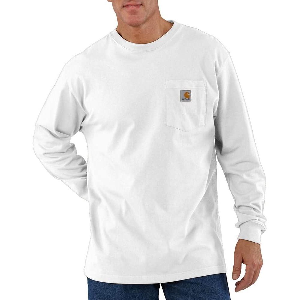 imageCarhartt Mens Workwear Pocket Long Sleeve TshirtWhite